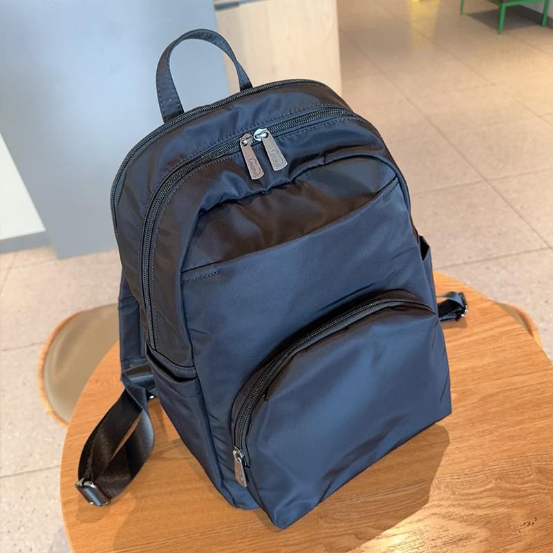 Lightweight Nylon Backpack Women 13-inch Laptop Compatible Multi-compartment Urban Commuter Bag With Padded Straps