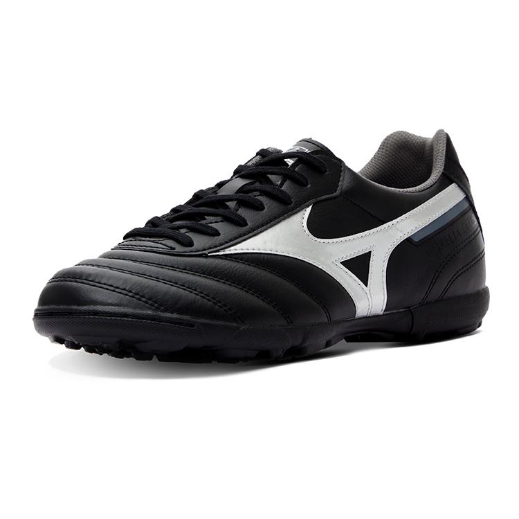 Mizuno MORELIA 2 Противоскользящее и износостойкое покрытие Футбольные бутсы Мужские Черно-серебристые Mizuno P1GD241603