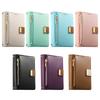 Simple Zipper Flip Multi Card Slots Wallet Leather Phone Case for IPhone Ultra 18 Fold Wide Shockproof Stand Skin Feel Cover