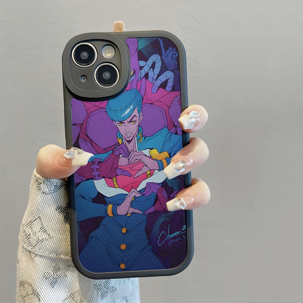 Чехол для телефона JoJo's Bizarre Adventure JoJo Аниме Чехол для телефона Для IPhone 16 14 13 11 12 Pro Max Mini X XR XS 8 Plus Mini Овечья кожа Si
