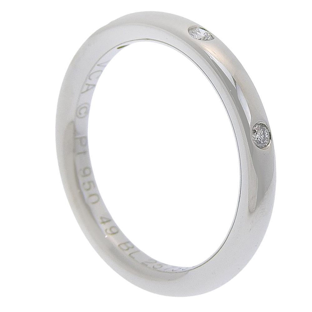 VAN CLEEF & ARPELS Кольцо Infini Etoile Платина 950 пробы/бриллиант № 4,9(Наш размер) 4,6 г. Использовали женщины.