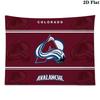 Colorado Avalanche Wall Tapestry Aesthetic Wall Hanging Printed Fabric Blanket Decorative Tapestries for Bedroom Living Room Home Decor