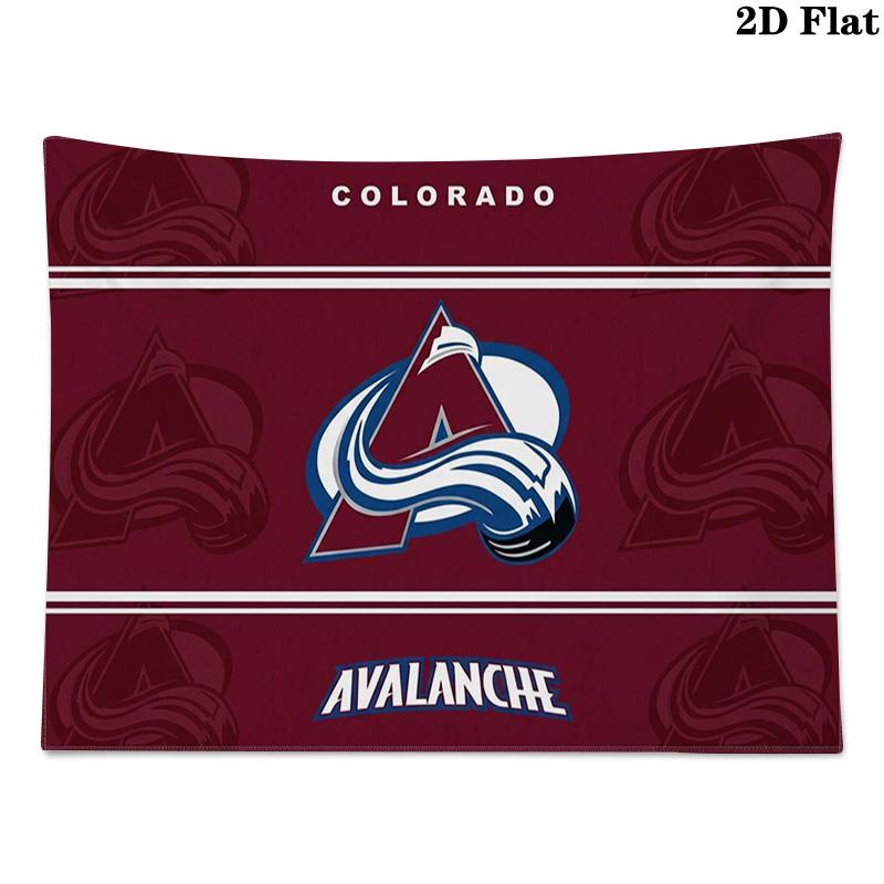 Colorado Avalanche Wall Tapestry Aesthetic Wall Hanging Printed Fabric Blanket Decorative Tapestries for Bedroom Living Room Home Decor