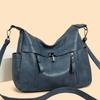 Women's Messenger Bag Large Capacity Soft Leather Shoulder Bag Vintage Mother Bag