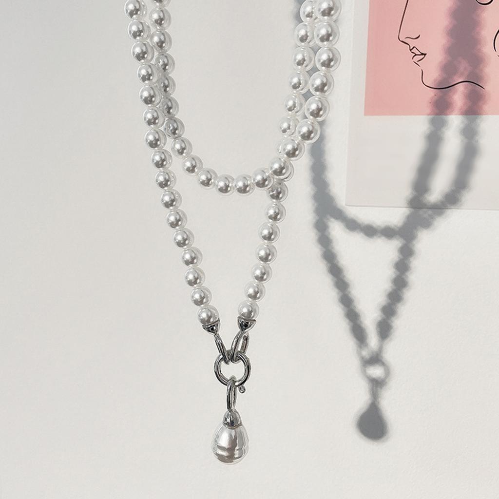 Elegant Pearls Body Chain Necklace Stylish Pearls Body Accessory Elegant Crossbody Chain for Party and Wedding Wear