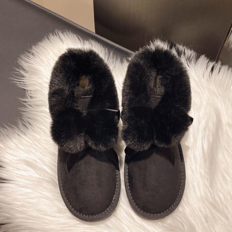 Женские зимние ботинки Huhu Milk 2024 года, новые милые утепленные флисовые ботинки для студентов, северо-восточная теплая хлопковая обувь