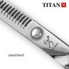TITAN Профессиональные парикмахерские инструменты для салона стрижки волос Филировочные ножницы Ножницы для волос 6,0,7,0 дюйма
