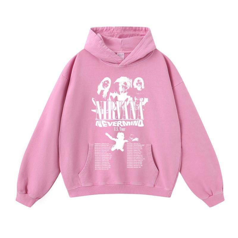 Oversized Washed Cotton Hoodie Men - Loose Fit Streetwear With Printed Graphic Casual Sweatshirt