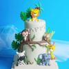 Cute Lion Monkey Cake Topper Elephant Giraffe Cake Decoration  Birthday Party Supplies