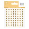 Self-adhesive Half-pearls - Artemio - 80 Pieces - Golden - 0.5 Cm - Mixed