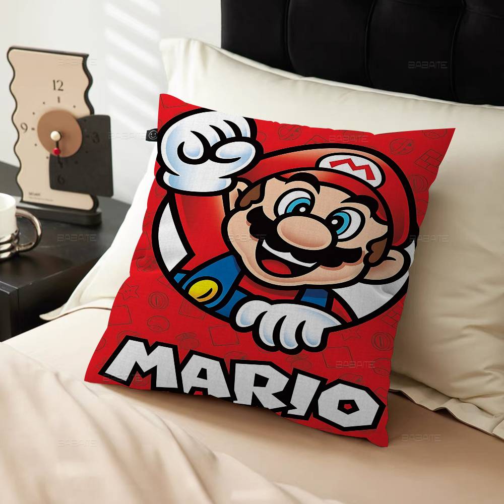 Персонализированная наволочка Super M-Mario для детской комнаты, Декор для дикой вечеринки, Наволочка, Подарок на день рождения ребенка, Душ для малыша