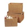 Handmade Rattan Storage Basket for Clothes, Quilts, Toys, Books, and More