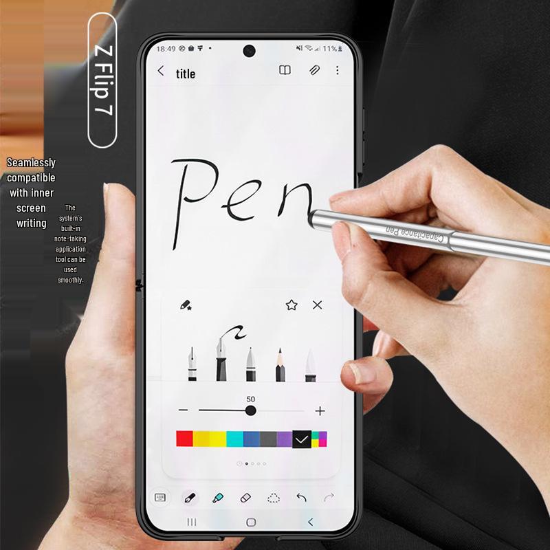 Магнитный чехол Samsung Z Flip7 с держателем для стилуса и защитным корпусом для Flip6