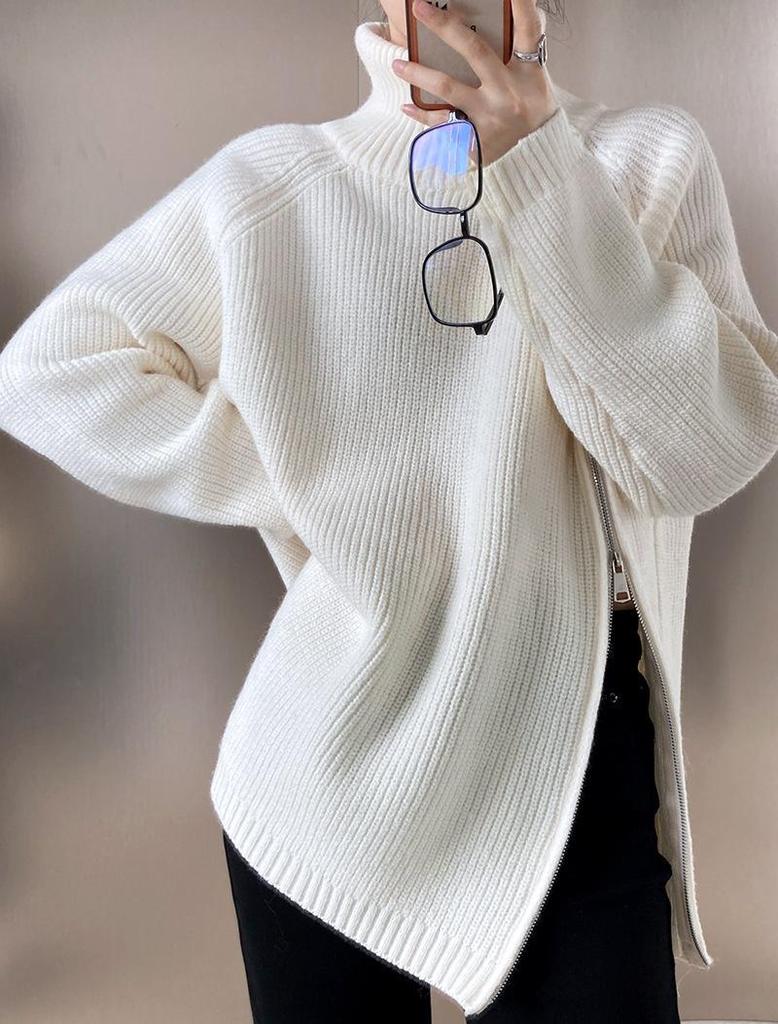 Водолазка свитер пальто осень и зима свободный вязаный свитер