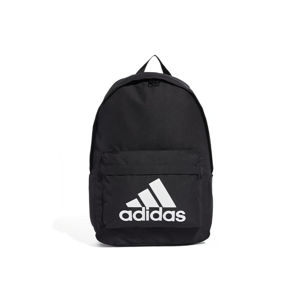 Adidas Classic Logo Polyester Backpack Unisex Backpacks Black FS8332