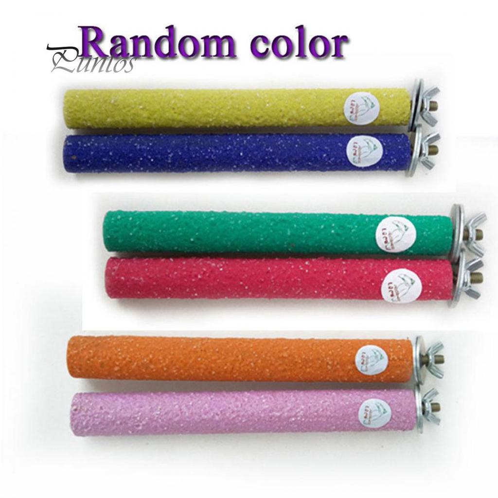 Шлифовальная жердочка с крепежем в клетку попугаю