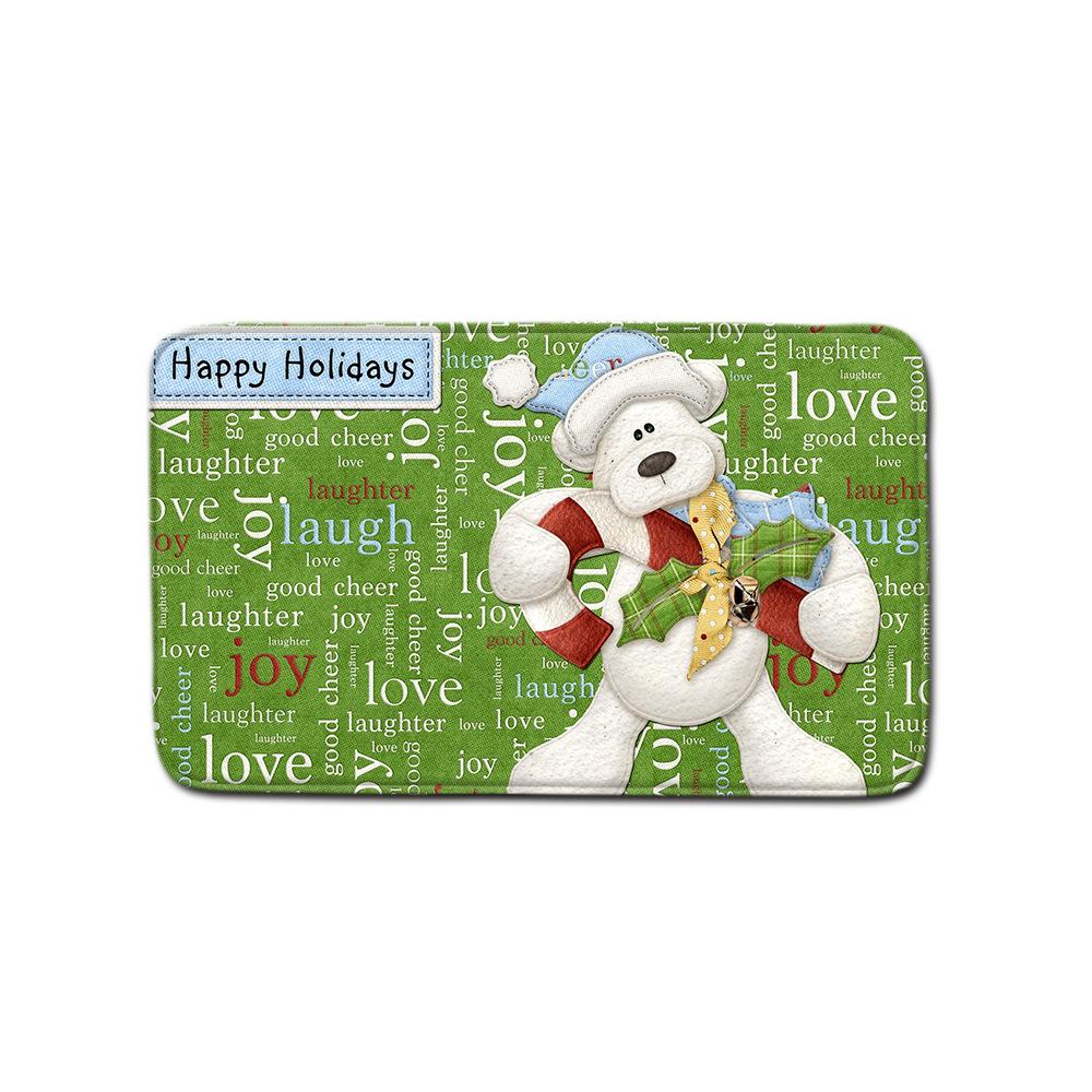 Рождественская шторка для душа, коврик для пола, комбинация из четырех предметов, ковер для ванной комнаты и туалета, коврик для душевой комнаты, коврик для ног