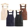 Oil-proof Cooking Apron Canvas Coffee Shop Bibs New Baking Overalls for Women Men