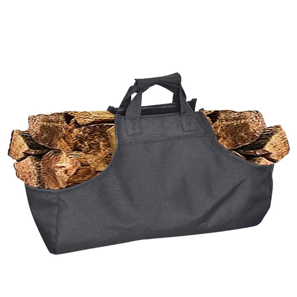 Oxford Cloth Portable Firewood Carrier Bag for Easy Carrying For Logs and Firewood Tools Lightweight and Space Saving