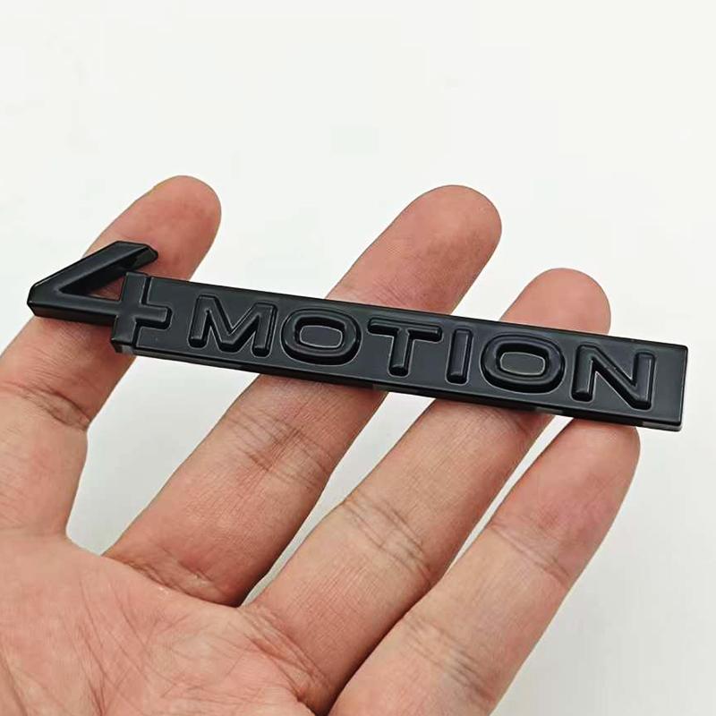 HLSRM1 3D Metal 4MOTION Car Rear Trunk Emblem Badge Sticker For VW Volkswagen Golf Passat Tiguan Touareg Auto Styling Accessories