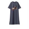 Женское платье-футболка свободного кроя большого размера Port Style Design Sense с короткими рукавами и разрезом средней длины