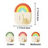 6Pcs Plastic Wall Door Hook No-Drill Towel Hanger Multifunctional Rainbow Hook  Kitchen