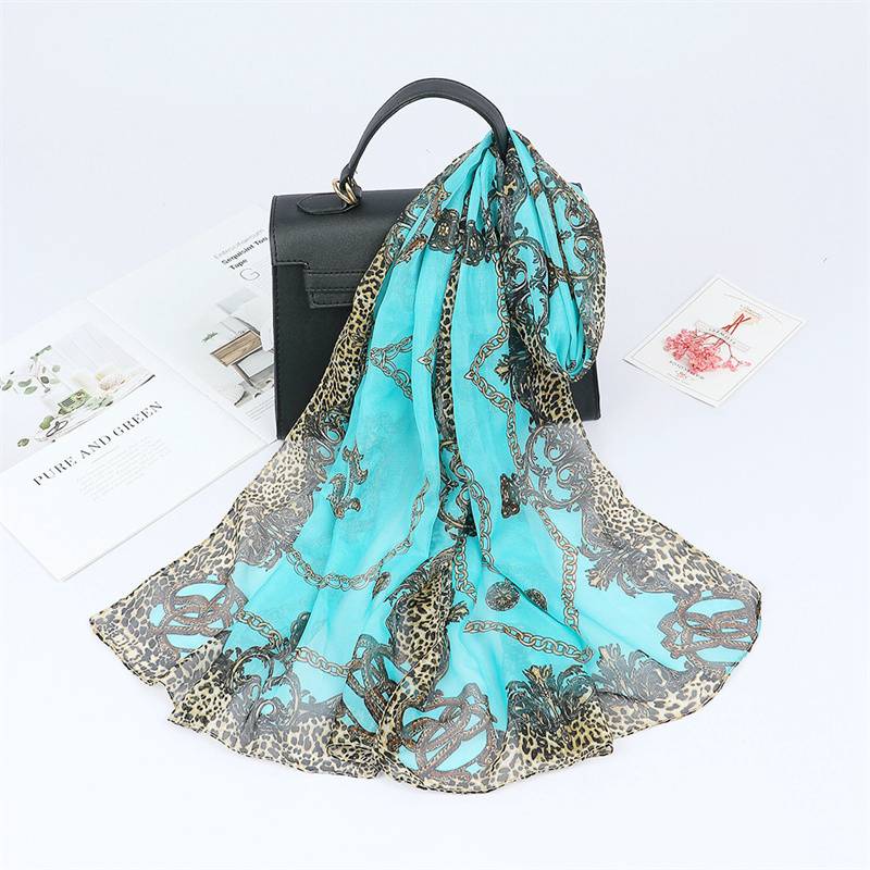 Chiffon Scarf Printing Thin Popular Scarf Sunscreen Women's Small Dots