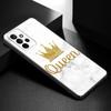 Чехол для телефона Queen King Crown с мрамором для Samsung Galaxy A21 A30 A50 A52 S A13 A22 A32 A33 A53 A73 5G A11 A12 A31 A51 A70 A71 A72