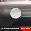 Хромированная накладка на крышку бензобака для Subaru Outback 2024 2025, рамка накладки на лючок бензобака, аксессуары