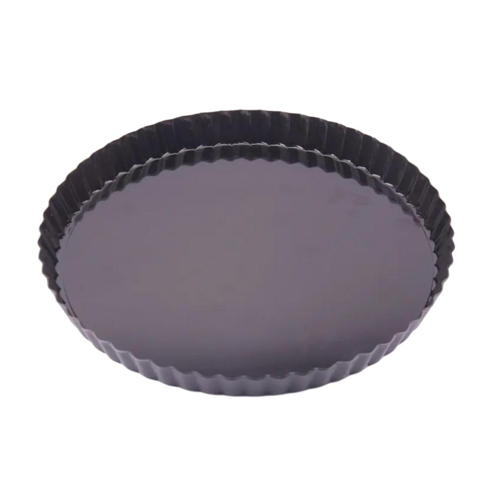 Прочная форма для тарта, съемное дно, антипригарная форма для киша, рифленые края, круглый противень для выпечки, можно мыть в посудомоечной машине