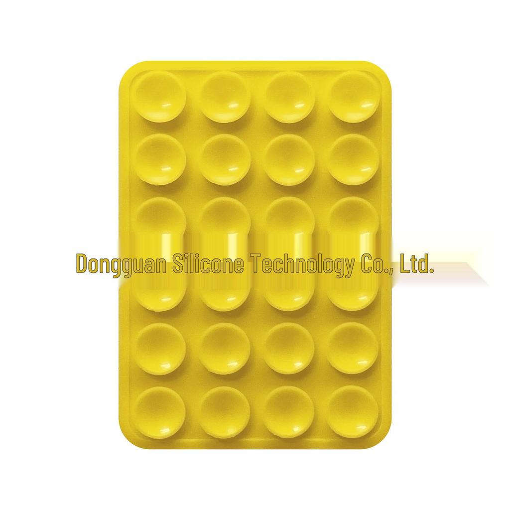 Черная силиконовая противоскользящая подставка для телефона: 24 Портативные, Минималистичные Наклейки на Присосках