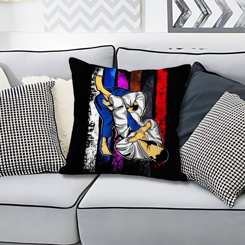 BBrazilian JJiu JJitsu BJJ Various Sizes Square Pillow Case For Car Home Bedchamber Decor Custom Valentine gift