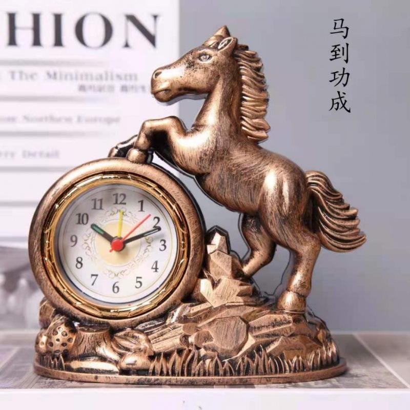 A Retro Cartoon Alarm Clock with Loud Alarms for Students, Children, and Office/Home Desk Ornaments. A Creative Gift.