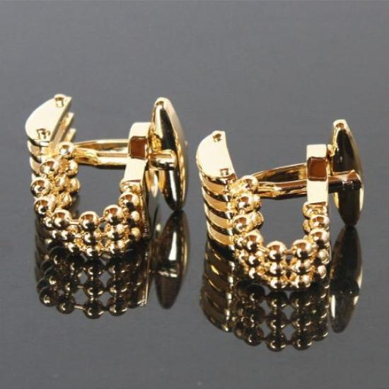 Kamakura Cufflinks Workshop Золотые запонки с цепочкой cf611