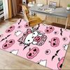 1 шт. Sanrio Hello Kitty Ковер для офиса с принтом русалки Прямоугольный коврик под стол, Идеальный декор для гостиной, спальни, кухни, Нескользящий пол