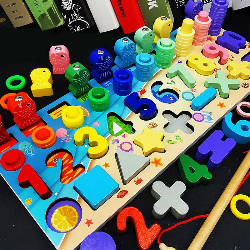 Child's early education puzzle1-23-6Year-Old Digital Cognitive Baby's Building Blocks Intelligence Development Boys and Girls Educational