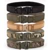 Men's Camouflage Nylon Tactical Belt with Plastic Buckle, 5.0cm Wide for Military Training