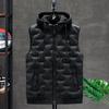 2021Down Vest Men Casual Waistcoat Sleeveless Jackets Men Hooded Vest