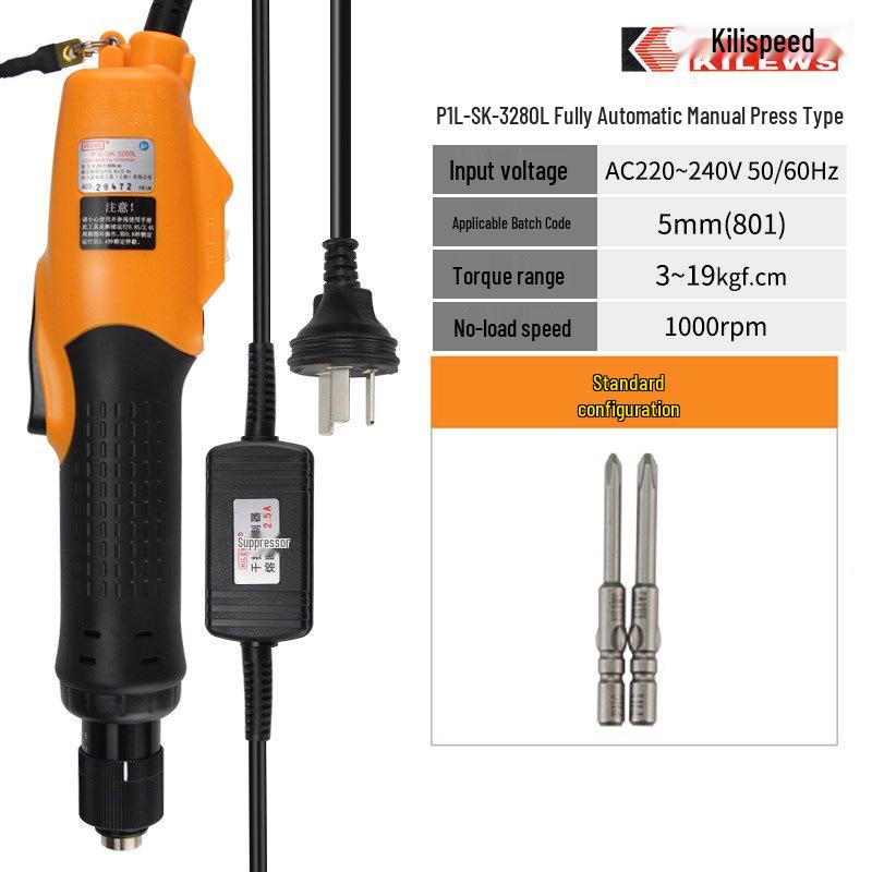 Электрическая отвертка Qili Su с ручным нажатием 3200/6200L/6600P/8000L