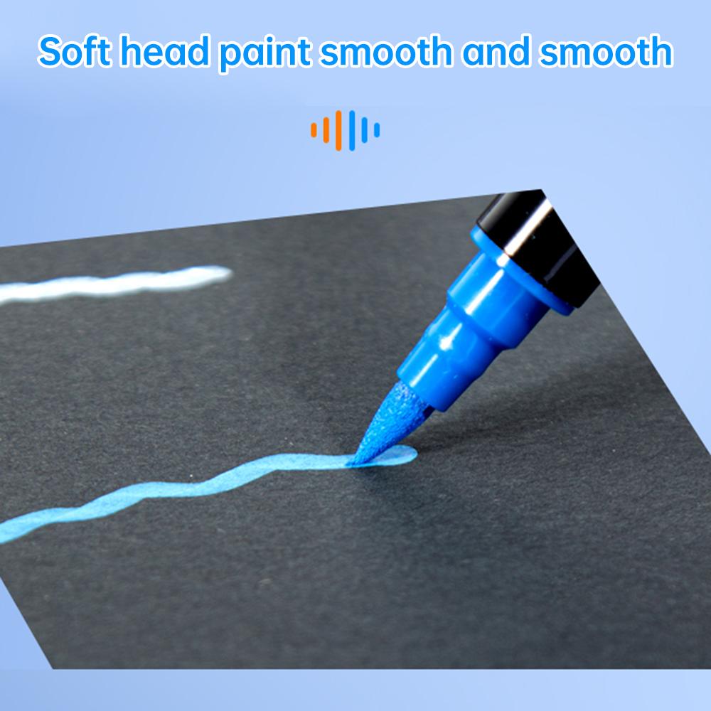 36-Pack  Acrylic Paint Markers Vibrant Color Assortment Dual-Tip Quick Dry Non Toxic for Kids Adult