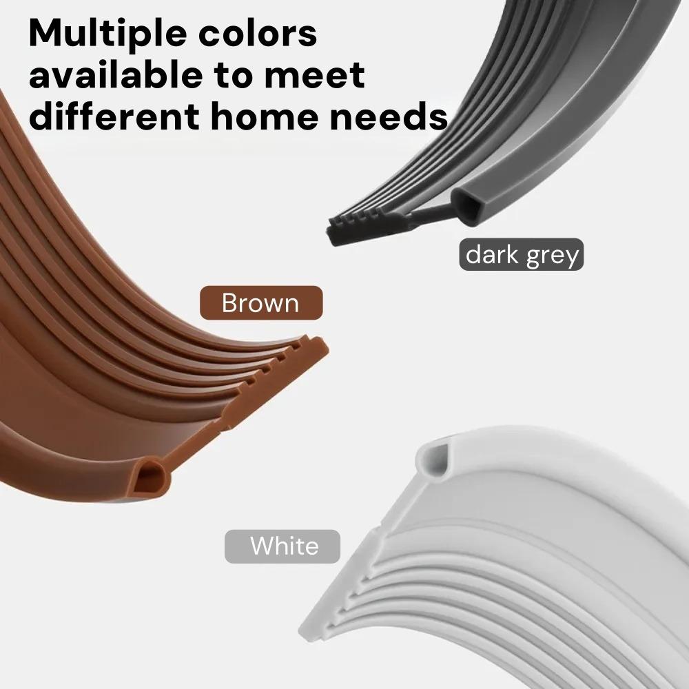 1M Door Sealing Strip Windproof Soundproof Waterproof Barriers for Doors Windows Insect Proof Filling Strip for Door Bottom Gap