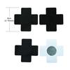 New Fashion Women Sexy Experience 1pair (2Pcs) Print 4 Colors Choice Cross/X Disposable Self Adhesive Pasties Nipple Cover