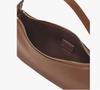 Ladies one-shoulder portable underarm bag soft leather fashion light luxury (brown)