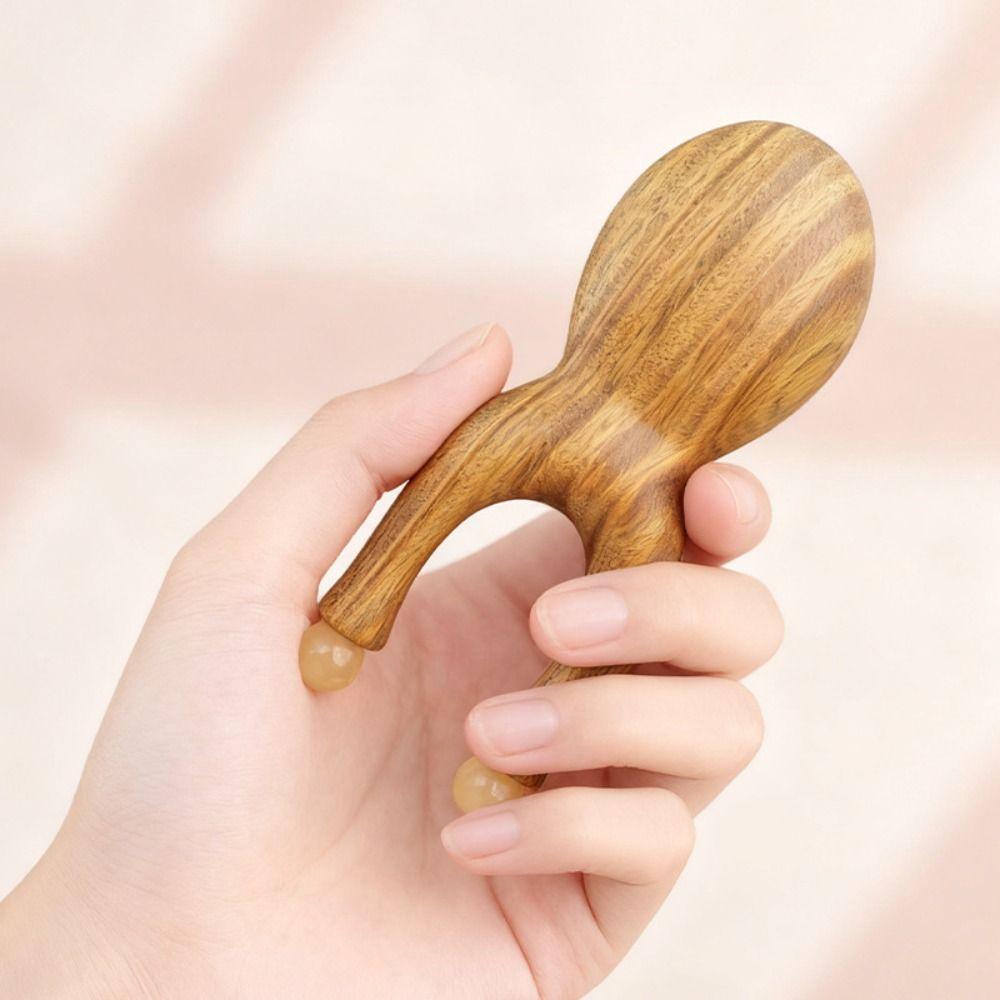Fascia Lifting Guasha Face Massager Tool Antistatic Wood Gua Sha Tool  Birthday Gift