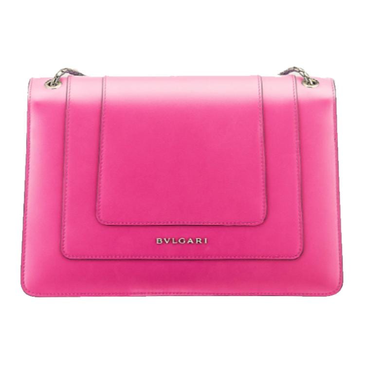 BVLGARI Serpenti Forever Calfskin Crossbody Bag, Shoulder Bag Women's Fuchsia 288703