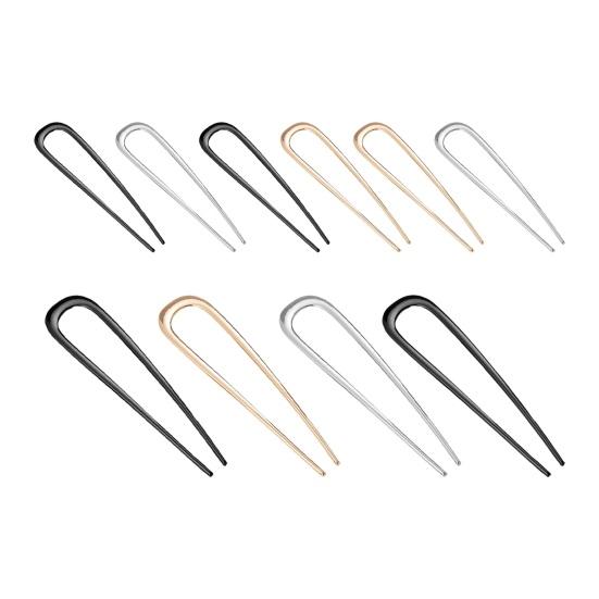 1/2/3 шт U-образная вилка для волос легкая противоскользящая длинная толстая палочка для волос металлическая