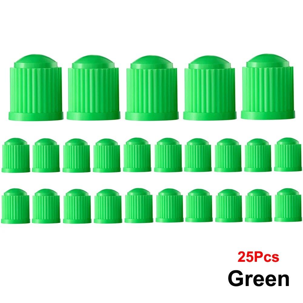 10/25/50/100 шт. колпачки для клапанов шин, пластиковые автомобильные стержни для шин, пылезащитные чехлы, универсальные колпачки для клапанов для автомобилей, мотоциклов, велосипедов, велосипедов