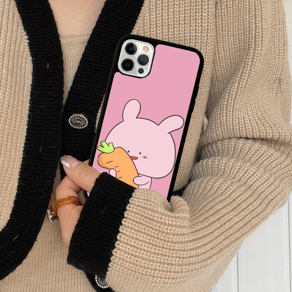 Asamimichaan Asleep Cute Asamimi PC+TPU Protective Phone Case For IPhone 17 16 Pro Max 15 Plus 14 13 12 11 Cover