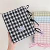 Simple Woolen Lattice Po Album With 10Pcs Sleeves Kpop Bandage Ribbon Binder Pocards Collect Book Postcards Storage Book