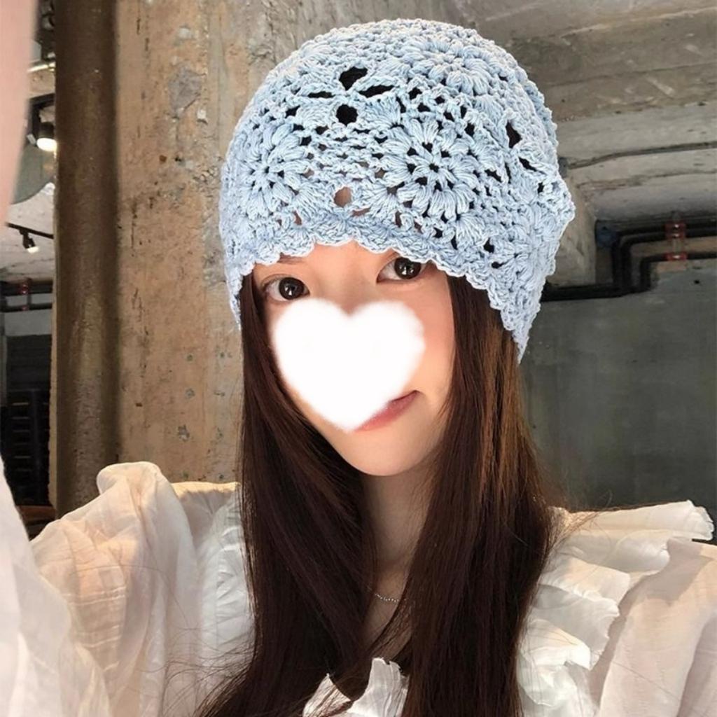 Женская шапка-бини свободного кроя без полей, вязаная ажурная шапка, шапочка, женская шапка, тонкой вязки, шерстяная шапка, вязаная шапка, шапка-пирожок